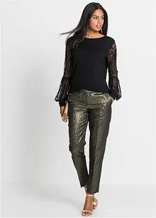 Langermet topp i viskosemiks, bonprix