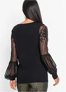 Langermet topp i viskosemiks, bonprix