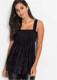 Ermeløs tunika i viskosemiks, bonprix