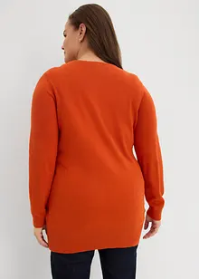 Lang basic-genser med V-hals, bonprix