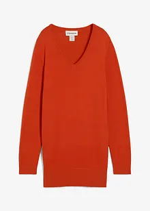 Lang basic-genser med V-hals, bonprix