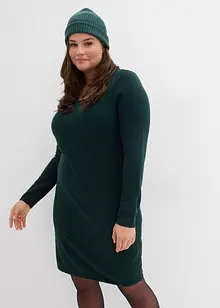 Strikkekjole i ledig snitt, bonprix