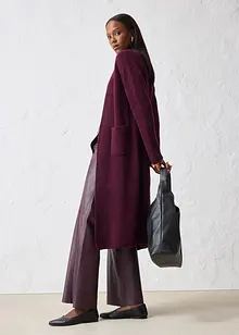 Strikket kåpe med alpakkaull, bonprix