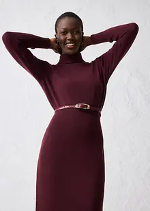 Strikket kjole i merinoull, bonprix