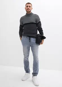 Regular Fit slip on-jeans med stretch, Tapered, bonprix