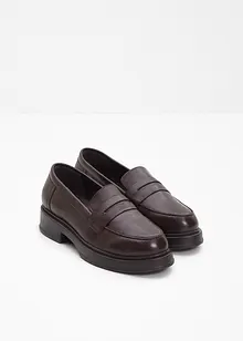 Loafers i skinn, bonprix