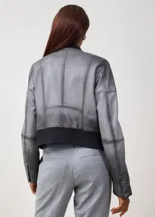 Skinnjakke i lammenappa, bonprix