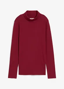 Topp med rullekrage av 100% bomull, bonprix