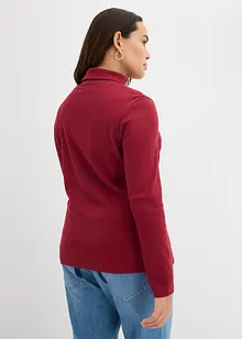 Topp med rullekrage av 100% bomull, bonprix