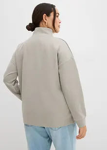 Topp i scuba-materiale med ståkrage, bonprix