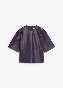 Skinntunika i lammenappa, bonprix