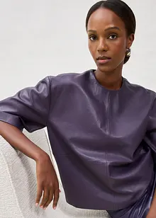 Skinntunika i lammenappa, bonprix