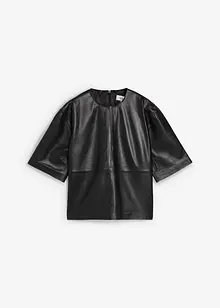 Skinntunika i lammenappa, bonprix