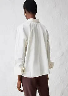 Skjorte med silke, bonprix