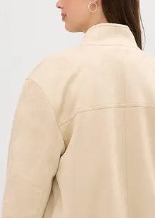 Jakke i imitert semsket skinn, bonprix