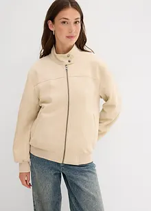 Jakke i imitert semsket skinn, bonprix