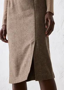 Blyantskjørt med ull, bonprix