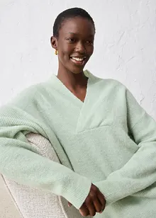 Genser i varmende alpakkamiks, bonprix