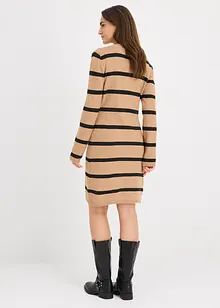 Strikket kjole i figurnær modell, bonprix