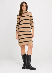 Strikket kjole i figurnær modell, bonprix