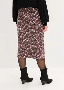 Jerseyskjørt i lett viskosemiks, bonprix