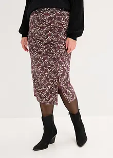 Jerseyskjørt i lett viskosemiks, bonprix