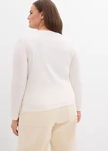 Langermet topp i 100% bomull, bonprix