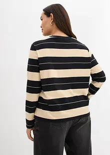 Langermet topp av solid bomull, bonprix