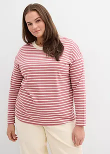 Langermet topp i formstabil bomull, bonprix