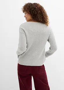 Cardigan med knyting, bonprix