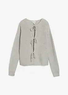 Cardigan med knyting, bonprix