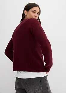 Cardigan med knyting, bonprix