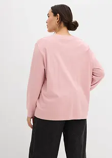 Langermet topp i 100% økologisk bomull, bonprix