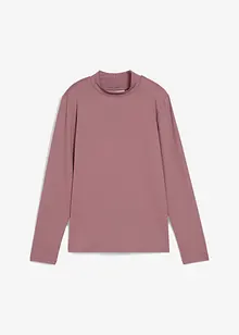 Langermet topp med ståkrage, bonprix