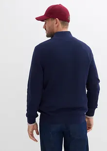 Troyer-genser i 100% bomull, bonprix