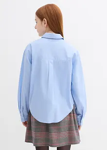Oversized bluse i 100% bomull, bonprix