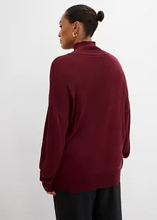 Turtleneck i viskose og lett finstrikk, bonprix