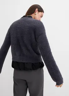 Cardigan i fjærgarn i viskosemiks, bonprix