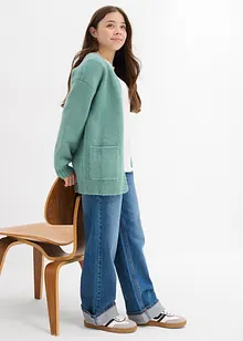 Langermet topp i 100% økologisk bomull, bonprix