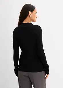 Topp i ribbet viskosemiks, bonprix