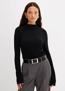 Topp i ribbet viskosemiks, bonprix