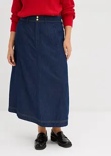 Midiskjørt i denim, bonprix