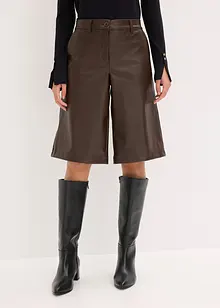 Bermudashorts i imitert skinn, bonprix