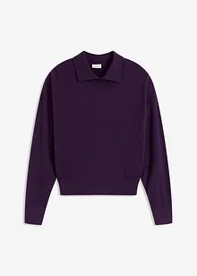 Finstrikket genser med viskose, bonprix
