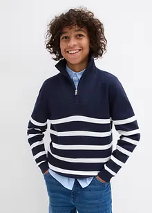 Finstrikket genser i 100% bomull, bonprix