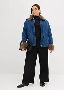 Lett vattert denimjakke, bonprix