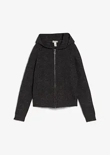 Cardigan med hette, bonprix