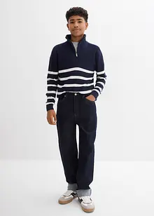 Loose Fit-jeans med regulerbar linning, Straight, bonprix