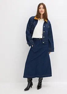 Strikket vest med flettemønster, bonprix