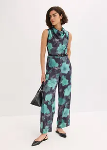 Jumpsuit i lett sateng, bonprix